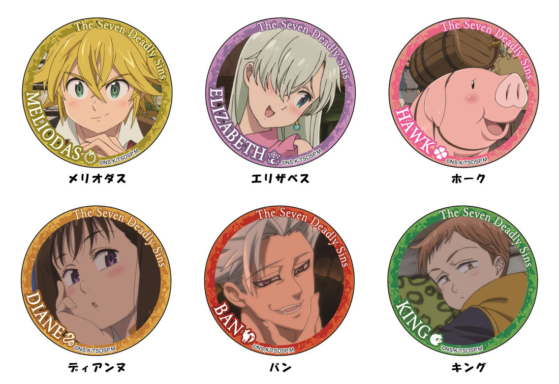 The Seven Deadly Sins Pin Badges
